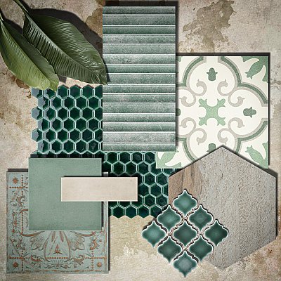 Rubik Aloe 5-7/8" x 11-3/4" Ceramic Wall Tile - 22 Tiles Per Case - 10.78 Sq. Ft.