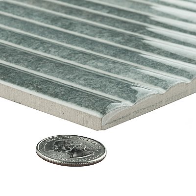 Rubik Aloe 5-7/8" x 11-3/4" Ceramic Wall Tile - 22 Tiles Per Case - 10.78 Sq. Ft.
