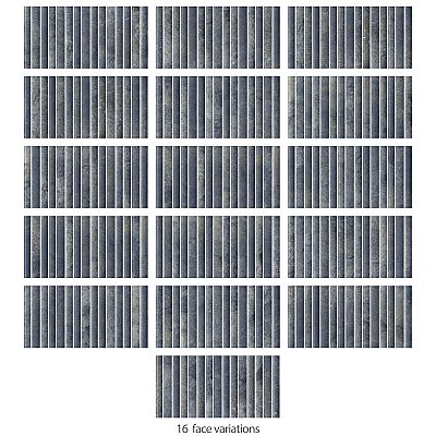 Rubik Azul 5-7/8" x 11-3/4" Ceramic Wall Tile - 22 Tiles Per Case - 10.78 Sq. Ft.