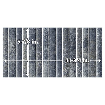 Rubik Azul 5-7/8" x 11-3/4" Ceramic Wall Tile - 22 Tiles Per Case - 10.78 Sq. Ft.