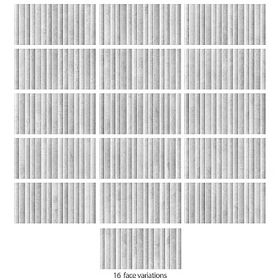 Rubik Cendra 5-7/8" x 11-3/4" Ceramic Wall Tile - 22 Tiles Per Case - 10.78 Sq. Ft.