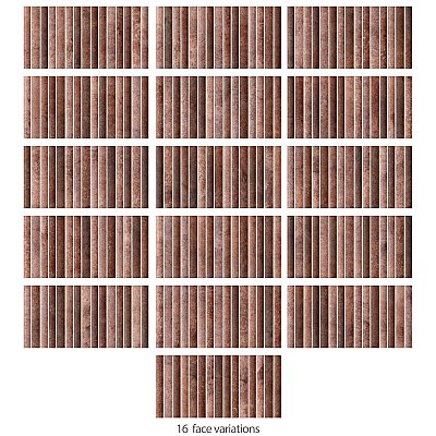 Rubik Garnet 5-7/8" x 11-3/4" Ceramic Wall Tile - 22 Tiles Per Case - 10.78 Sq. Ft.