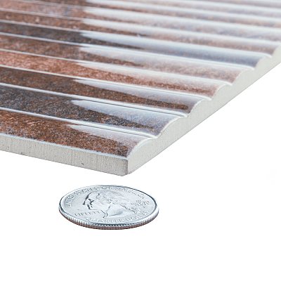 Rubik Garnet 5-7/8" x 11-3/4" Ceramic Wall Tile - 22 Tiles Per Case - 10.78 Sq. Ft.