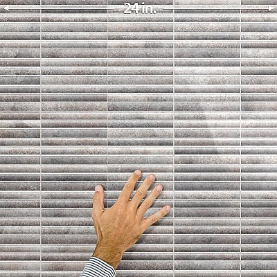 Rubik Greige 5-7/8" x 11-3/4" Ceramic Wall Tile - 22 Tiles Per Case - 10.78 Sq. Ft.