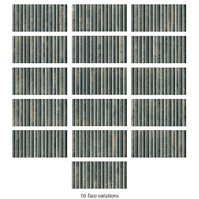 Rubik Verde 5-7/8" x 11-3/4" Ceramic Wall Tile - 22 Tiles Per Case - 10.78 Sq. Ft.