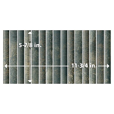 Rubik Verde 5-7/8" x 11-3/4" Ceramic Wall Tile - 22 Tiles Per Case - 10.78 Sq. Ft.