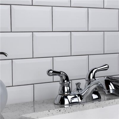 Crown Heights Beveled Matte White 3" x 6" Subway Tile - Sold Per Case of 44 Tile - 6.03 Square Feet