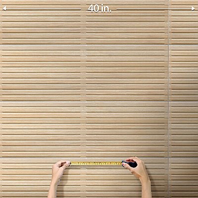 Spa Beige 11-7/8" x 35-1/2" Ceramic Wall Tile - 5 Tiles Per Case - 14.75 Square Feet