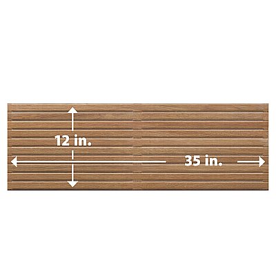 Spa Cuero 11-7/8" x 35-1/2" Ceramic Wall Tile - 5 Tiles Per Case - 14.75 Square Feet