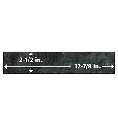 Menorca Black 2-1/2" x 12-7/8"   Ceramic Wall Tile - 28 Tiles Per Case - 6.44 Square Feet