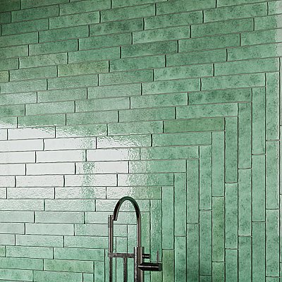 Menorca Lake 2-1/2" x 12-7/8"   Ceramic Wall Tile - 28 Tiles Per Case - 6.44 Square Feet