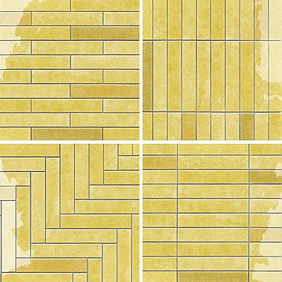 Menorca Lemon 2-1/2" x 12-7/8"   Ceramic Wall Tile - 28 Tiles Per Case - 6.44 Square Feet