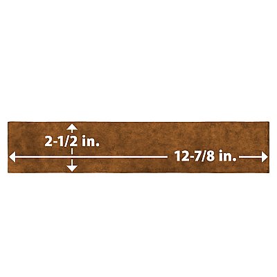 Menorca Rust 2-1/2" x 12-7/8"   Ceramic Wall Tile - 28 Tiles Per Case - 6.44 Square Feet