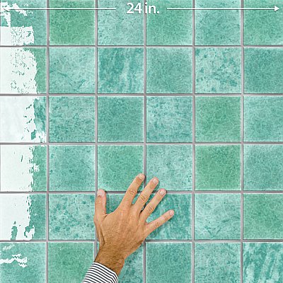 Menorca Aqua 4" x 4"   Ceramic Wall Tile - 60 Tiles Per Case - 6.6 Square Feet