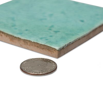 Menorca Aqua 4" x 4"   Ceramic Wall Tile - 60 Tiles Per Case - 6.6 Square Feet