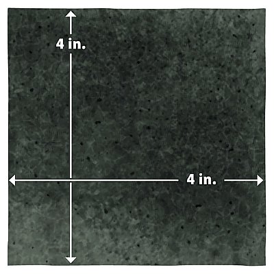 Menorca Black 4" x 4"   Ceramic Wall Tile - 60 Tiles Per Case - 6.6 Square Feet