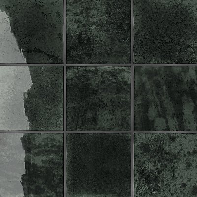 Menorca Black 4" x 4"   Ceramic Wall Tile - 60 Tiles Per Case - 6.6 Square Feet