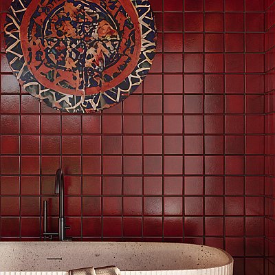 Menorca Volcano 4" x 4"   Ceramic Wall Tile - 60 Tiles Per Case - 6.6 Square Feet