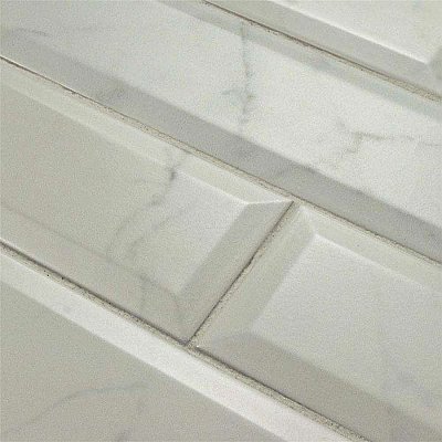 Classico Carrara Matte Metro 3" x 12" Ceramic White Tile - Sold Per Case of 44 - 12.1 Square Feet Per Case