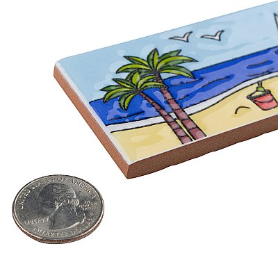 Captain Beachy 2" x 7-7/8" Ceramic Wall Trim Tile - Sold by the individual piece