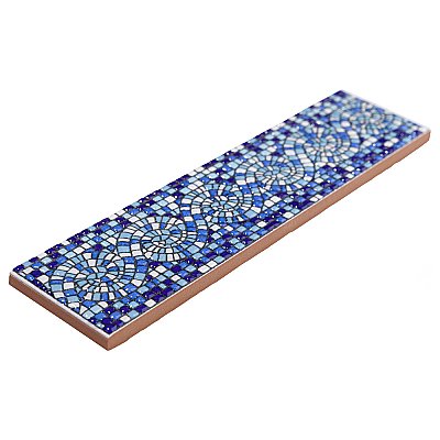 Captain Riptide Pacific Blue 2" x 7-7/8" Ceramic Wall Trim Tile - Sold by the individual piece
