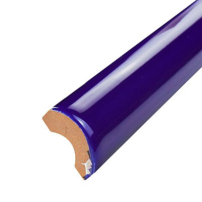 Sevillano Cigarro Cana Azul Cobalto 1" x 7-7/8" Ceramic Wall Trim Tile - Sold by the individual piece
