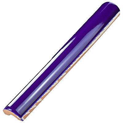 Sevillano Cigarro Cana Azul Cobalto 1" x 7-7/8" Ceramic Wall Trim Tile - Sold by the individual piece