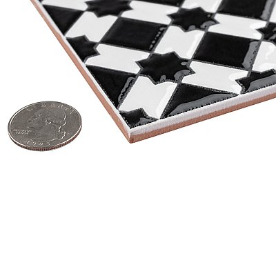 Sevillano Giralda Checker 7-7/8" x 7-7/8" Ceramic Wall Tile - 25 Tiles Per Case - 11.0 Sq. Ft.