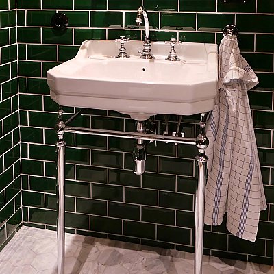 Victoriahaus Bathroom 24" Console  Sink - Metal Console - Multiple Finishes