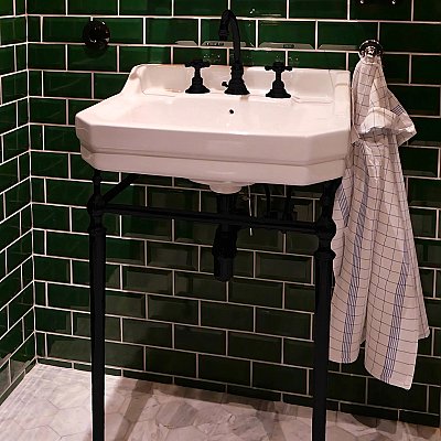 Victoriahaus Bathroom 24" Console  Sink - Metal Console - Multiple Finishes