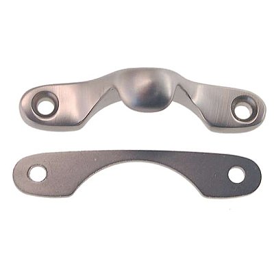 Narrow Replacement Strike/Keeper for Sash Locks - Brushed Nickel
