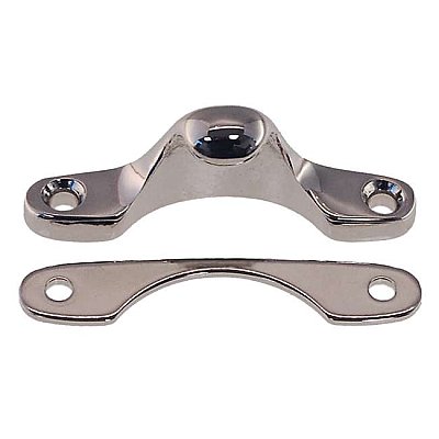 Narrow Replacement Strike/Keeper for Sash Locks - Polished Nickel