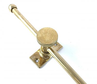 Polished Brass Casement Window Adjuster 12" - SECONDS