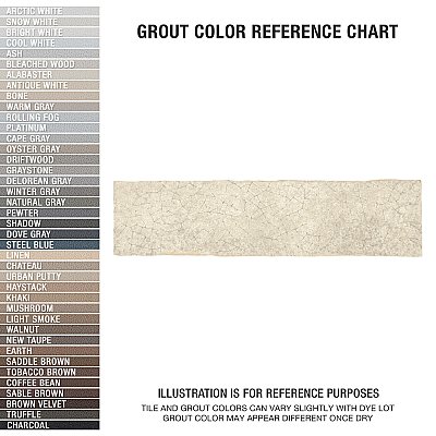 Crackle Cream 2-7/8" x 11-7/8" Ceramic Wall Tile - 22 Tiles Per Case - 5.28 Square Feet
