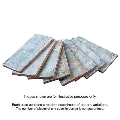 Biarritz Blue 3"x6" Ceramic Wall Subway Tile - Sold Per Case of 44 - 5.72 Square Feet