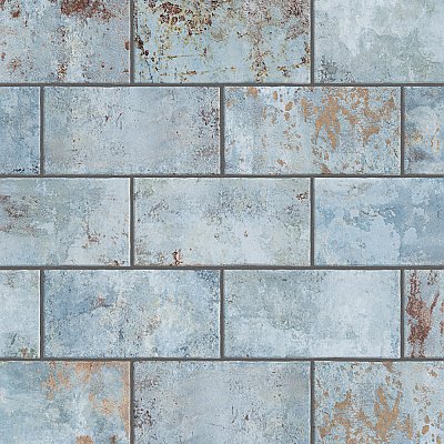 Biarritz Blue 3"x6" Ceramic Wall Subway Tile - Sold Per Case of 44 - 5.72 Square Feet