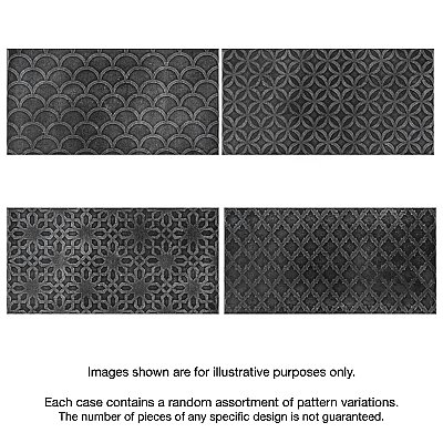 Camden Decor Nero Charcoal 4" x 8" Ceramic Subway Wall Tile - Sold Per Case of 50 - 11.90 Square Feet