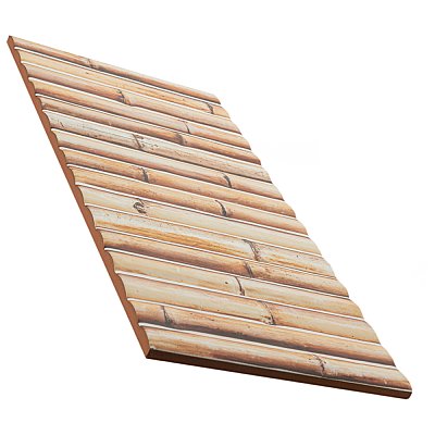 Bamboo Haven Tiki Cream 5-7/8" x 11-7/8" Ceramic Wall Tile - 20 Tiles Per Case - 9.8 Sq. Ft.