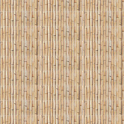 Bamboo Haven Tiki Cream 5-7/8" x 11-7/8" Ceramic Wall Tile - 20 Tiles Per Case - 9.8 Sq. Ft.