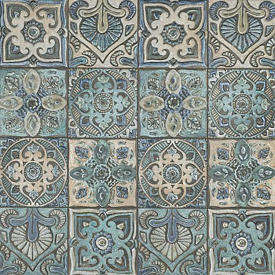 Mandala Decor Mix 7-7/8" x 7-7/8" Ceramic Wall Tile - 25 Tiles Per Case - 11.0 Sq. Ft.