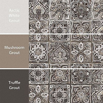 Mandala Decor Mix Mystikos 7-7/8" x 7-7/8" Ceramic Wall Tile - 25 Tiles Per Case - 11.0 Square Feet
