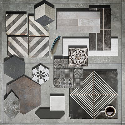 Mandala Decor Mix Mystikos 7-7/8" x 7-7/8" Ceramic Wall Tile - 25 Tiles Per Case - 11.0 Square Feet