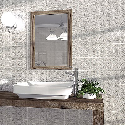 Milano Decor Daman Azul 7-7/8" x 7-7/8" Ceramic Wall Tile - 25 Tiles Per Case - 11.0 Sq. Ft.