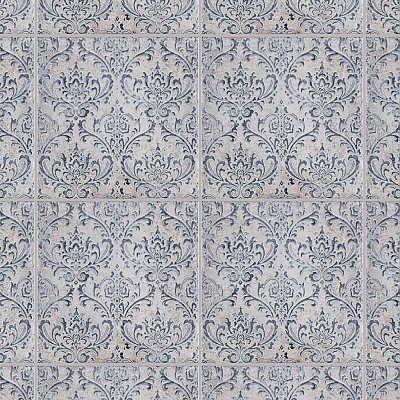 Milano Decor Daman Azul 7-7/8" x 7-7/8" Ceramic Wall Tile - 25 Tiles Per Case - 11.0 Sq. Ft.