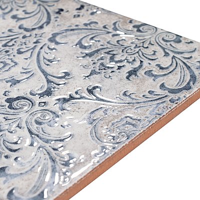 Milano Decor Daman Azul 7-7/8" x 7-7/8" Ceramic Wall Tile - 25 Tiles Per Case - 11.0 Sq. Ft.
