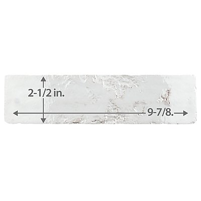 Arches Brick White 2-1/2" x 9-7/8" Ceramic Wall Tile - 32 Tiles Per Case - 5.76 Square Feet