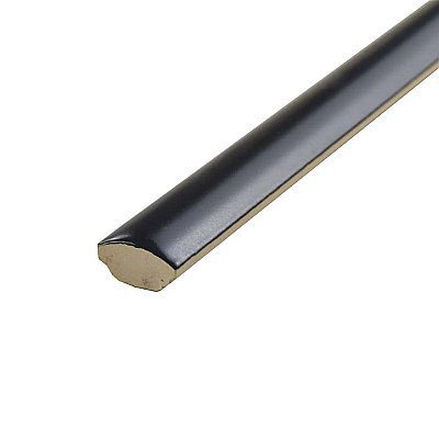 Chester Demi Bullnose Trim - .5" x 12" - Matte Nero - Per Piece