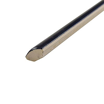Chester Demi Bullnose Trim - .5" x 12" - Matte Nero - Per Piece