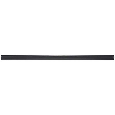 Chester Demi Bullnose Trim - .5" x 12" - Matte Nero - Per Piece