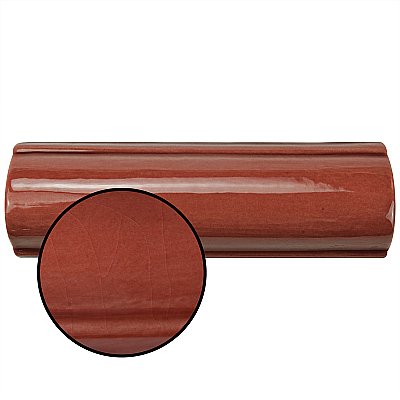 Novecento Bordura Burdeos 1-5/8" x 5-1/8" Ceramic Trim or Liner Tile - Sold Per Tile